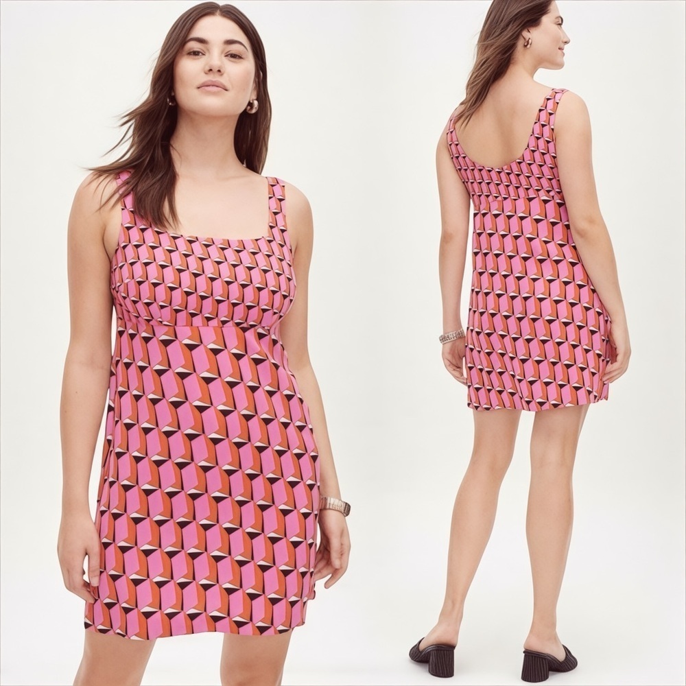 Diane von Furstenberg X Target DVF Mini Shift Dress Pink/Red In Size 00